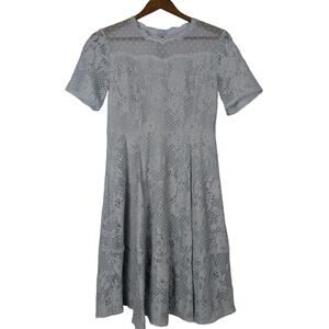 Eichitoo Feminine Lace Dress Womens Small Pastel Blue Coquette Romantic Hoco